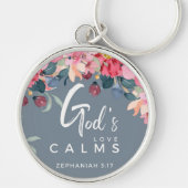 Aangepaste Christelijke Gods Liefde Kalmeert Sleutelhanger (Voorkant)