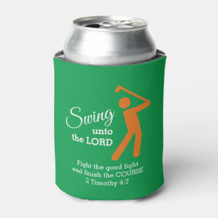 Aangepaste CHRISTELIJKE GOLFER Swing Naar De Heer Blikjeskoeler