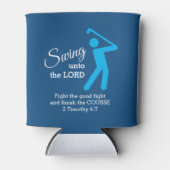 Aangepaste CHRISTELIJKE GOLFER Zingt naar de Lord  Blikjeskoeler (Voorkant)