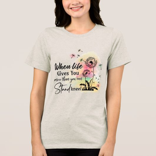 Aangepaste christelijke groei in genade Tri-Blend shirt (Voorkant)