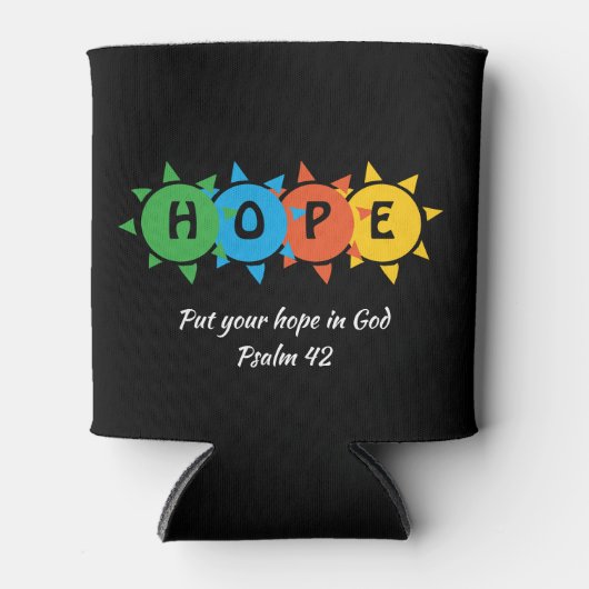 Aangepaste Christelijke HOPE Blikjeskoeler (Voorkant)