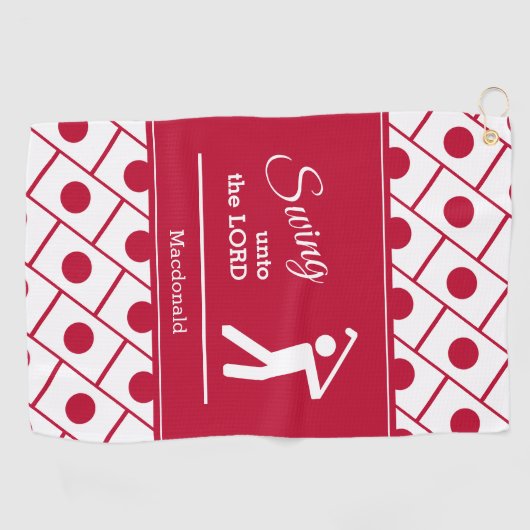 Aangepaste Christelijke JAPAN Golfhanddoek (Horizontaal)