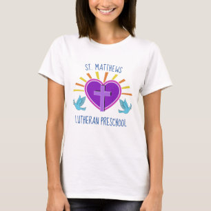 Aangepaste Christelijke kleuterschool Schattige Te T-shirt