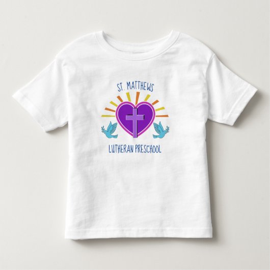 Aangepaste Christelijke kleuterschool Schattigee p Kinder Shirts (Voorkant)