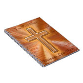Aangepaste Christelijke laptops met Gold CROSS Notitieboek (Rechterzijde)