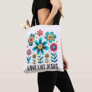 Aangepaste Christelijke Liefde Als Jezus Tote Bag