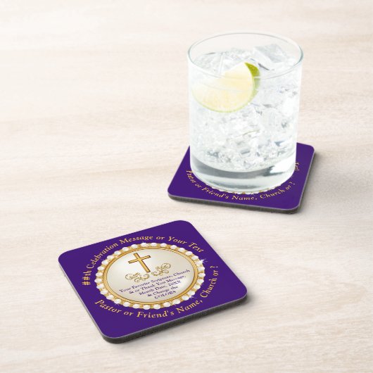 Aangepaste, Christelijke Onderzetters, set van 6 Bier Onderzetter (Rechterzijde)