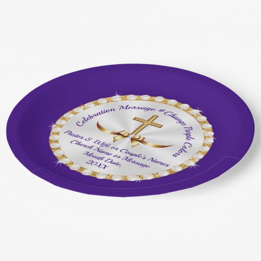 Aangepaste, Christelijke papieren Borden, elke loc Papieren Bordje (Gekanteld)