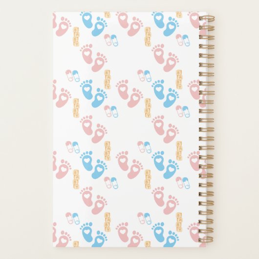 Aangepaste Christelijke Prayer Keepsake Baby Planner (Achterkant)