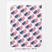 Aangepaste Christelijke prijsopgave Amerikaanse vl Fleece Deken (Voorkant)