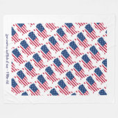 Aangepaste Christelijke prijsopgave Amerikaanse vl Fleece Deken (Voorkant (Horizontaal))