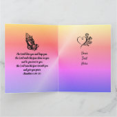 Aangepaste Christelijke verjaardagskaart voor doch Kaart (Binnen)