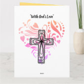 Aangepaste Christelijke verjaardagskaart voor doch Kaart (Achterkant)