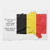 Aangepaste Christelijke VLAG VAN BELGIË Keuken Han Theedoek (Horizontaal)