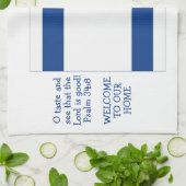 Aangepaste Christelijke VLAG VAN ISRAEL Keukendoek Theedoek (Gevouwen)