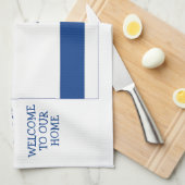 Aangepaste Christelijke VLAG VAN ISRAEL Keukendoek Theedoek (Quarter Fold)