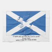 Aangepaste Christelijke VLAG VAN SCHOTLAND Keukenh Theedoek (Horizontaal)