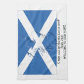 Aangepaste Christelijke VLAG VAN SCHOTLAND Keukenh Theedoek (Verticaal)