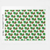 Aangepaste Christelijke vlag van Zambia Fleece Deken (Voorkant (Horizontaal))