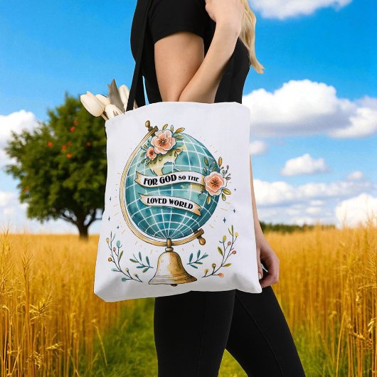 Aangepaste christelijke 'Want zo lief heeft God de Tote Bag