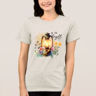 Aangepaste christelijke wees het licht Tri-Blend shirt