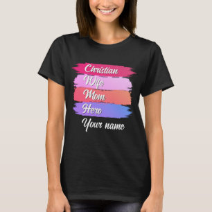 Aangepaste CHRISTELIJKE WIFE MOM HERO T-shirt