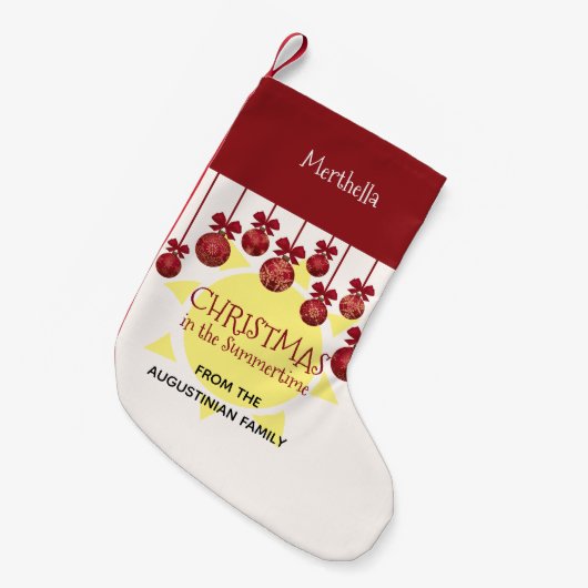 AANGEPASTE CHRISTMAS IN DE TOP KLEINE KERSTSOK (Voorkant (Hangend))