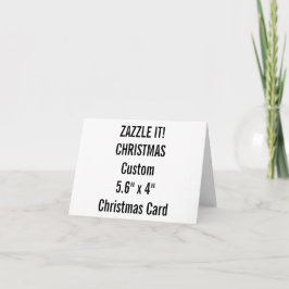 Aangepaste Christmas Kaart 5,6 inch x 4 inch Blank