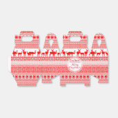 AANGEPASTE CHRISTMAS SEASON'S GREETTE Favor Box Bedankdoosjes (Uitgevouwen)