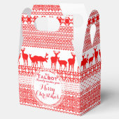 AANGEPASTE CHRISTMAS SEASON'S GREETTE Favor Box Bedankdoosjes (Geopend)