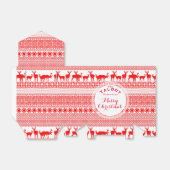 AANGEPASTE CHRISTMAS SEASON'S GREETTE T Favor B Bedankdoosjes (Uitgevouwen)