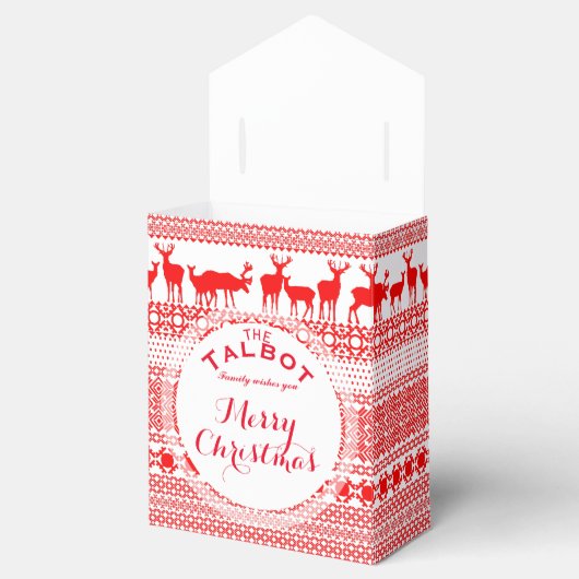 AANGEPASTE CHRISTMAS SEASON'S GREETTE T Favor B Bedankdoosjes (Geopend)