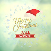 aangepaste Christmas Snowflake Sale Zakelijke adve Raamsticker (Vel 3)