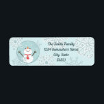 Aangepaste Christmas Snowman retour adreslabels Etiket<br><div class="desc">Aangepaste Kerstmis Winter Sneeuwman Retouradres Labels jamiecreates1</div>