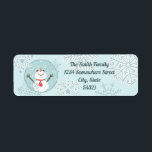 Aangepaste Christmas Snowman retour adreslabels Etiket<br><div class="desc">Aangepaste Kerstmis Winter Sneeuwman Retouradres Labels jamiecreates1</div>