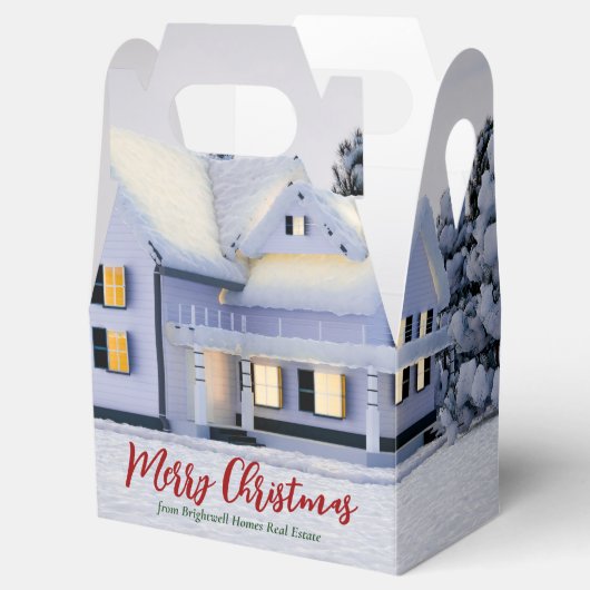 Aangepaste Christmasfeest voor makelaarskantoor Bedankdoosjes (Geopend)