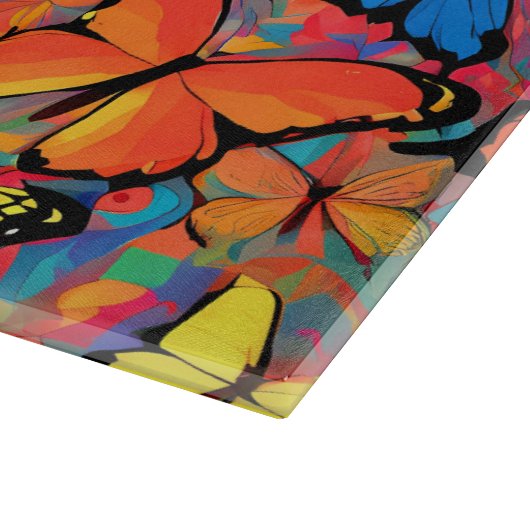 Aangepaste Chromatische Flutter glas snijplank (Hoek)