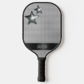 Aangepaste Chrome Star Metallic gepersonaliseerd Pickleball Paddle (Achterkant)