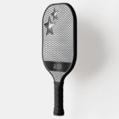 Aangepaste Chrome Star Metallic gepersonaliseerd Pickleball Paddle (Links)