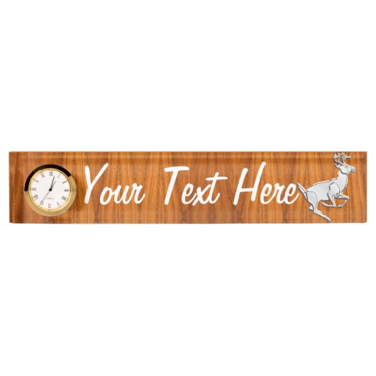 Aangepaste chroom met fijne afdrukken naambordje (Voorkant)