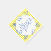 Aangepaste Ciao Baby Italiaans thema Baby shower D Servet (Hoek)