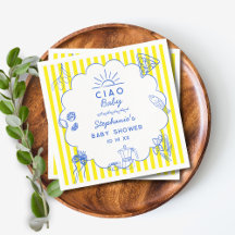 Aangepaste Ciao Baby Italiaanse thematische babysh