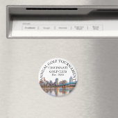 Aangepaste Cincinnati Skyline Golf Club Toernooi Magneet (Insitu (Vaatwasser))