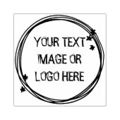 Aangepaste circulaire rubberstempel (Afrduk)