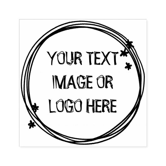 Aangepaste circulaire rubberstempel (Afrduk)