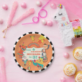 Aangepaste Circus Acts Birthday Paper Borden Papieren Bordje (Feest)