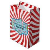 Aangepaste  Circus Gift Bag Medium Cadeauzakje (Voorkant Gekanteld)