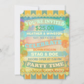 Aangepaste Circus Stag & Doe Ticket Uitnodigingen (Voorkant)