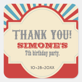 Aangepaste, Circus Thema Feest Giveaway stickers