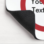 Aangepaste Cirkel met welslagen Muismat (Hoek)